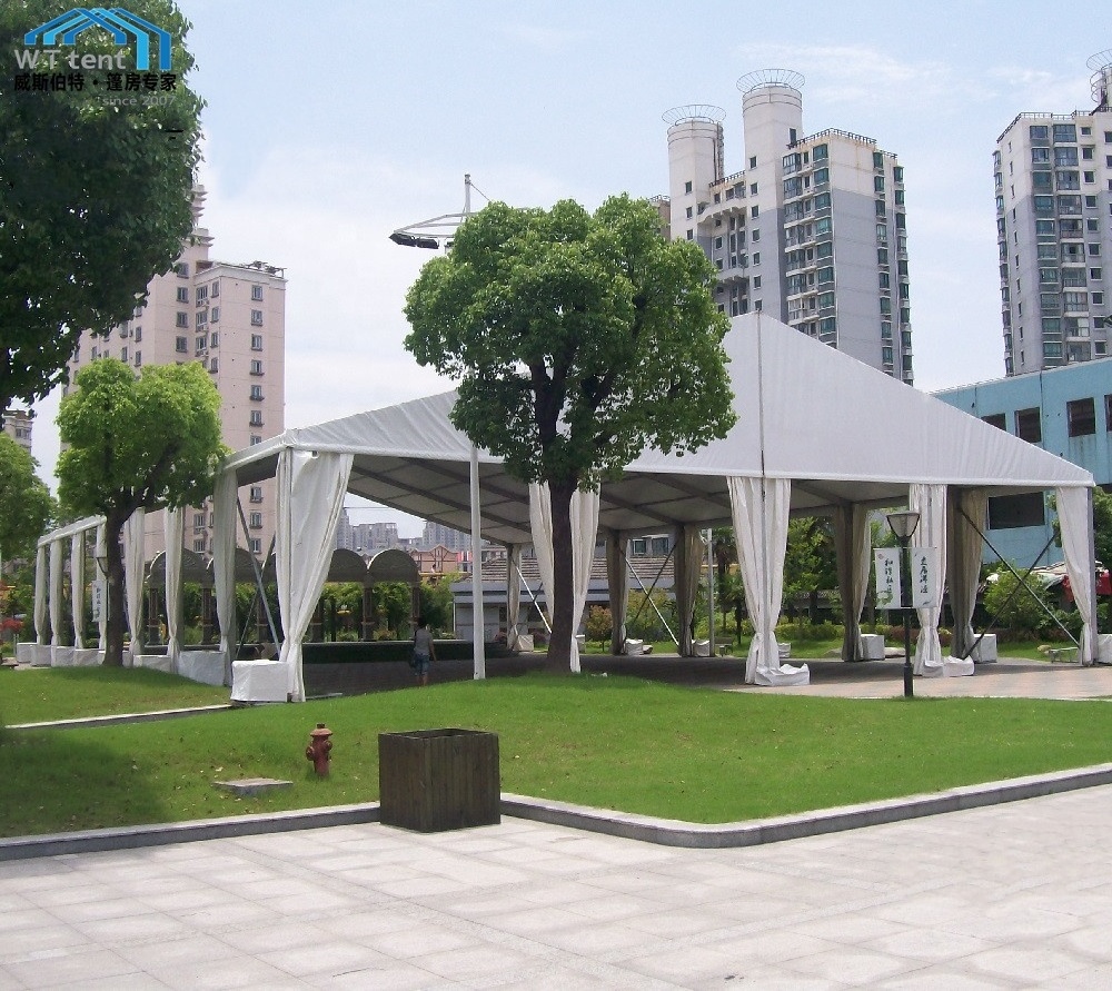 Outdoor Gazebo Pop up canopy 10x10m canopy tent with church window sidewalls trade show tent with led lighting