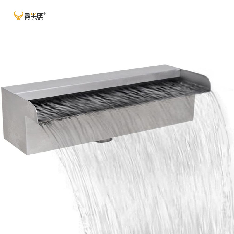 JNZ garden fountain decoration outdoor wall mounted stainless steel gardening fountain waterfalls for pool garden fountain