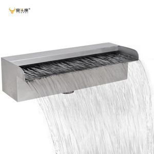 JNZ garden fountain decoration outdoor wall mounted stainless steel gardening fountain waterfalls for pool garden fountain