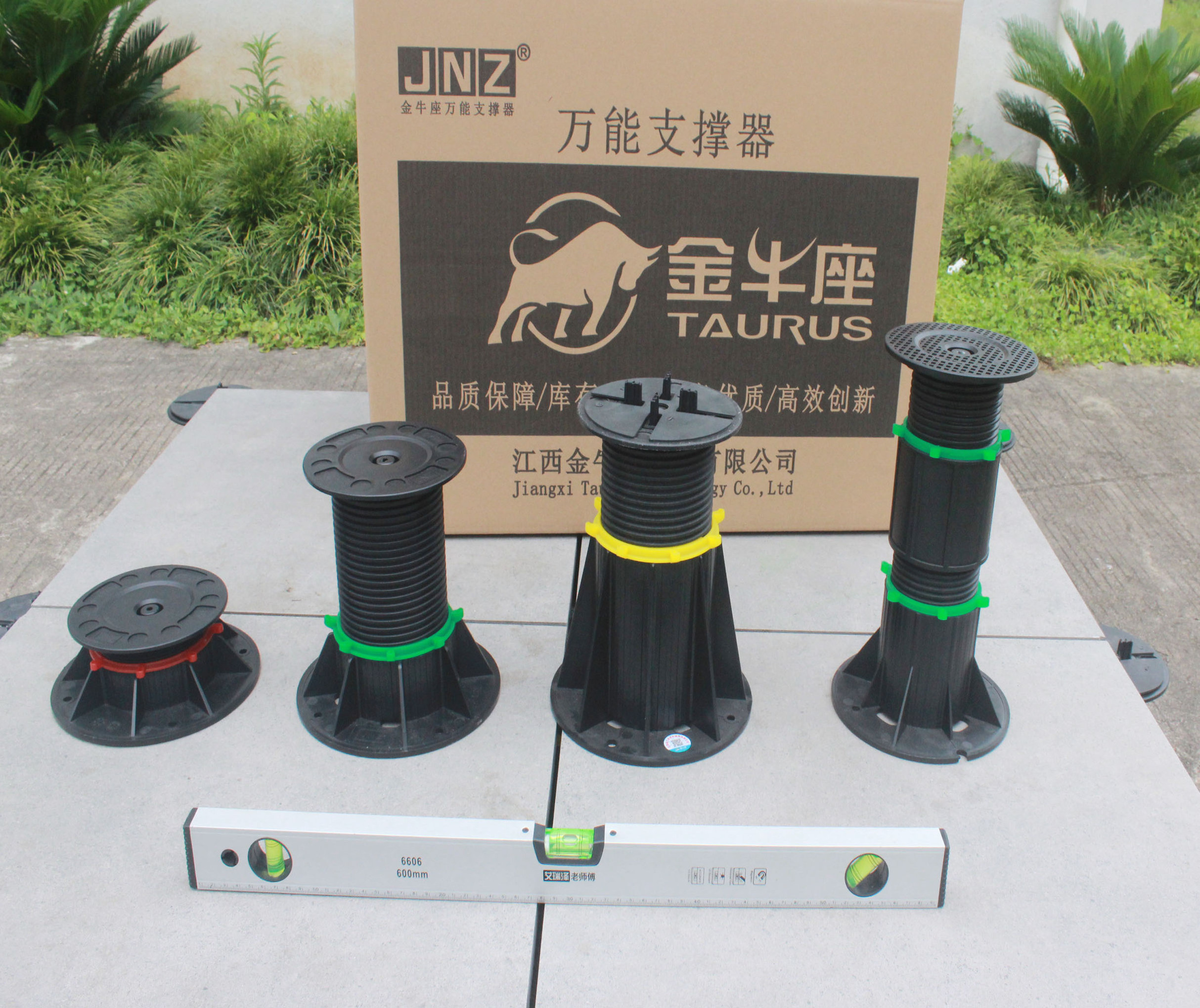 JNZ low price adjustable plastic paver pedestal for decking and paver tiles