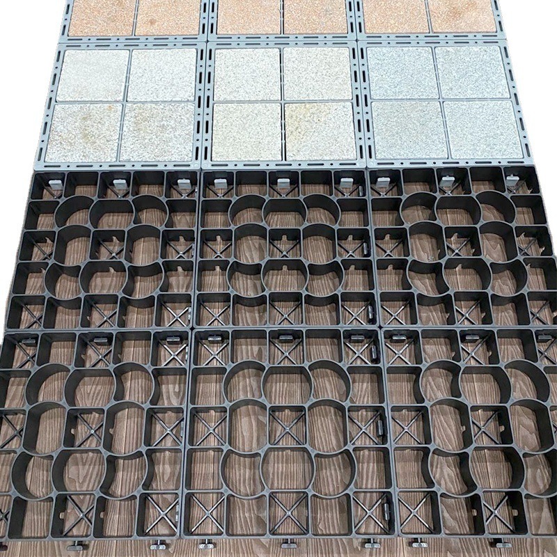 JNZ outdoor garden multi-purpose permeable waterproof permeable gravel plastic porous grid flat lawn grid grass guard Grid