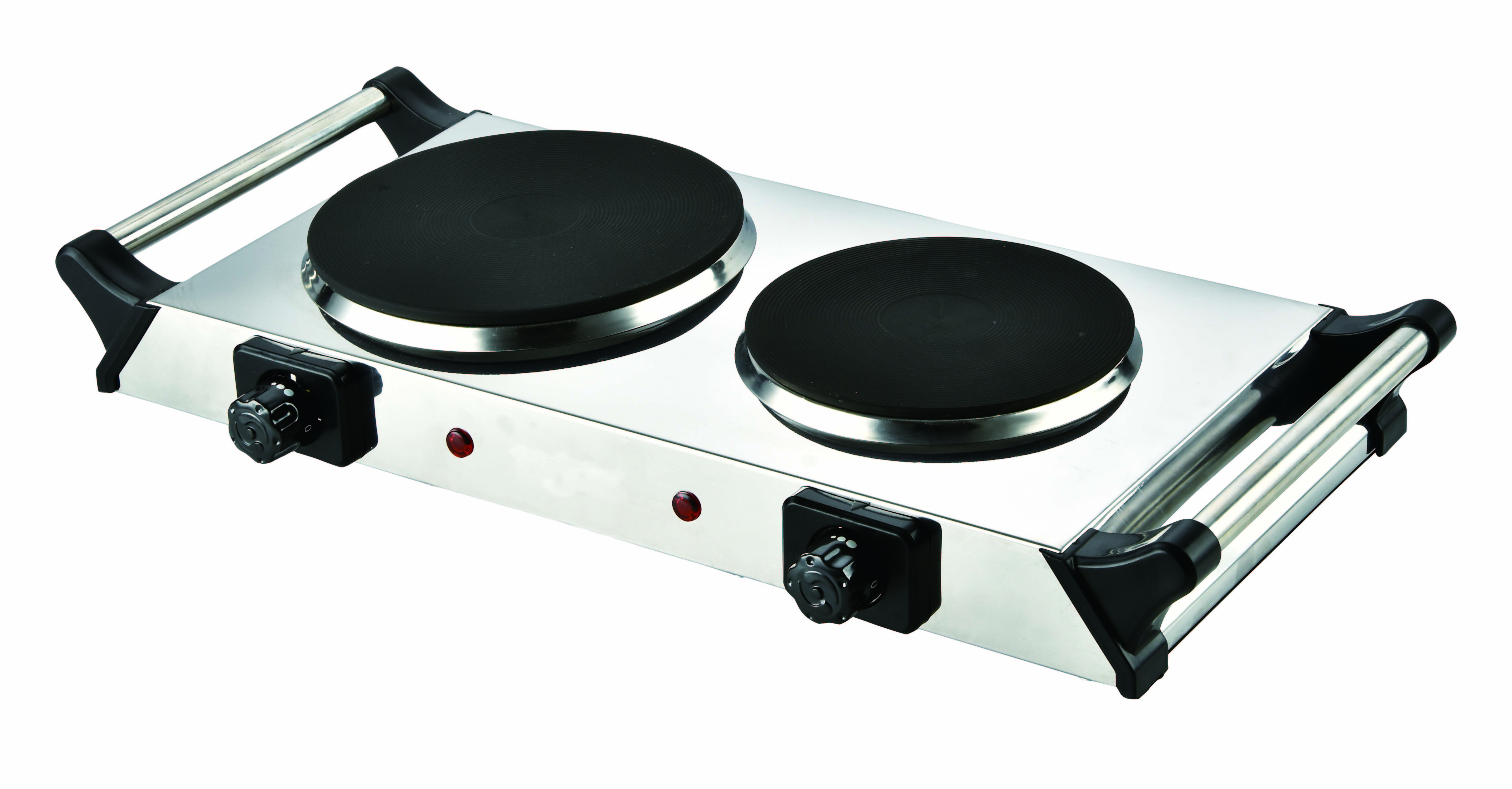 portable handle stainless steel double solid hot plate 2500W