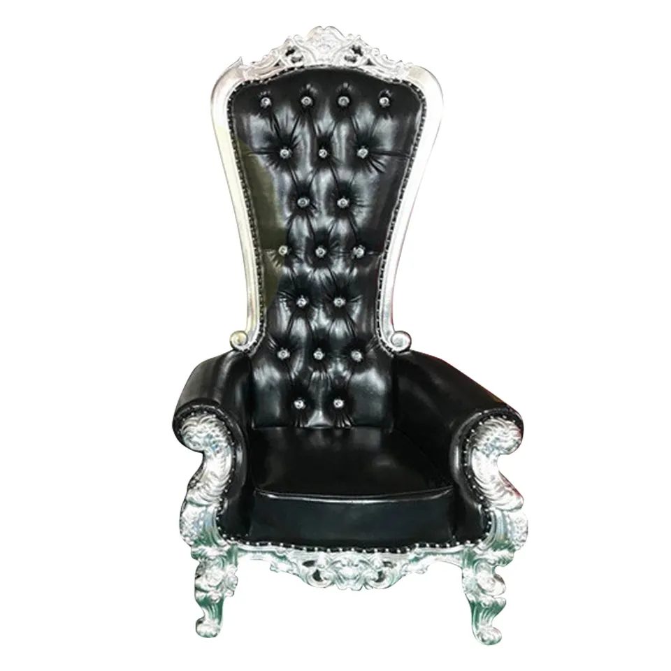 Wedding Rental Large Lion Blue Cheap King And Queen Throne Chairs