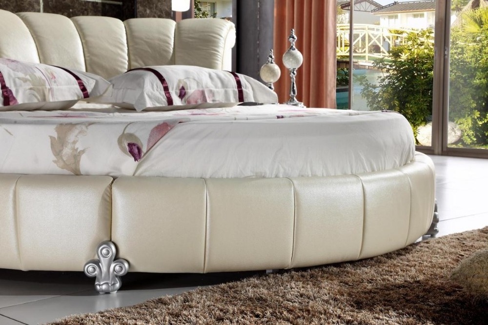 round platform bed,oval round bed, cheap round bed