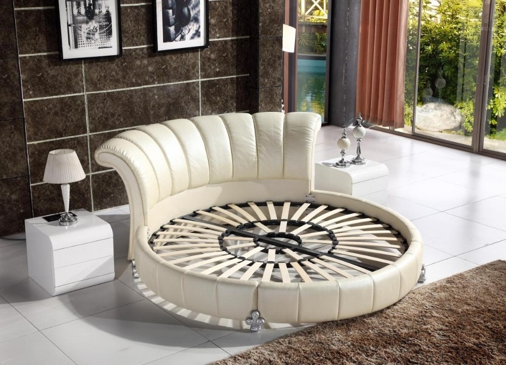 round platform bed,oval round bed, cheap round bed