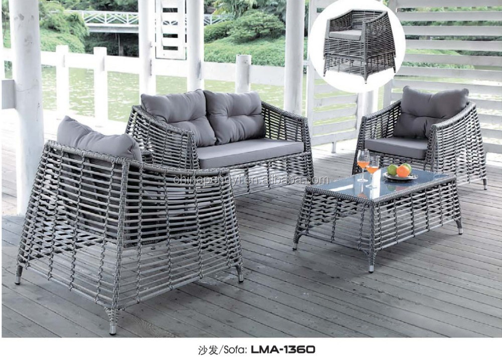 Germany Outdoor Royal rattan cube garden furniture