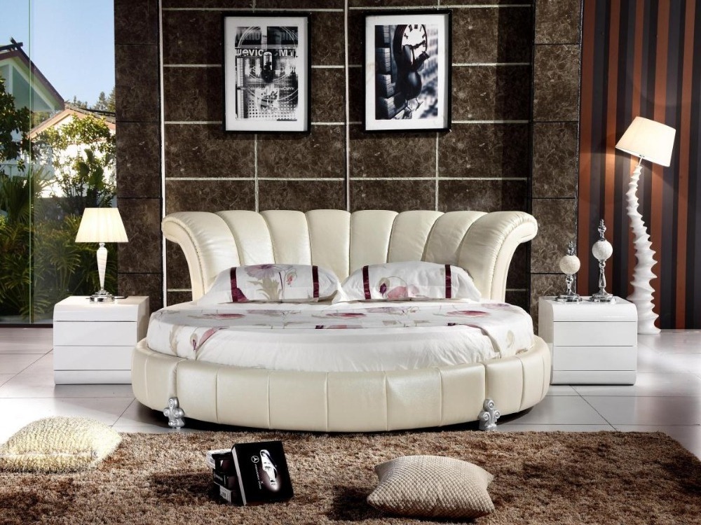 round platform bed,oval round bed, cheap round bed