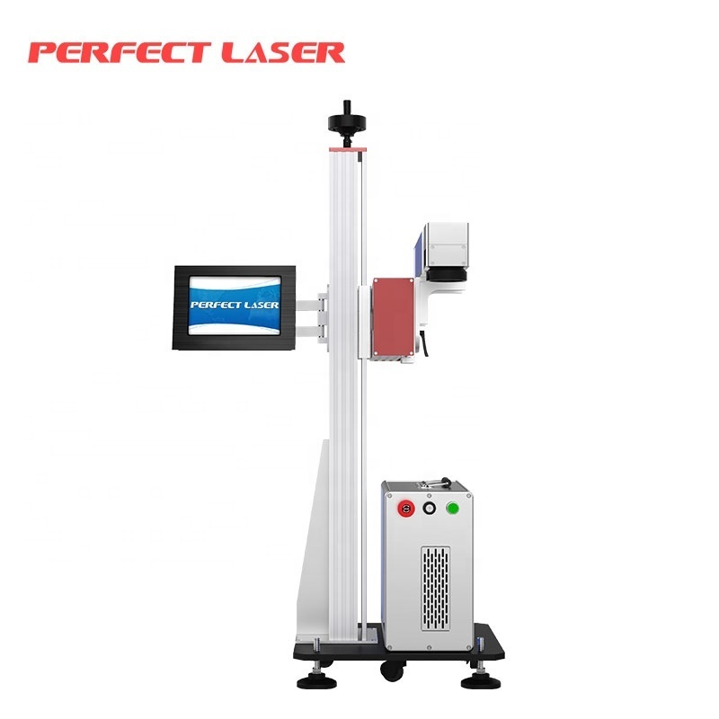 Perfect Laser 10/20 W Lifting Laser Wire Marker Flying Fiber ABS Laser Engraved Sheet Cable Tie Marking Label Machine