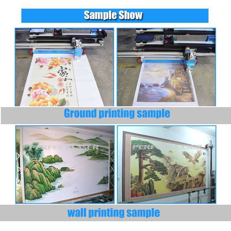 3d 5d Effect UV Wall/Floor/Ground Art Glass/Wood/Ceramic/Paper/Metal Direct Inkjet Printers Spraying Printing Painting Machine