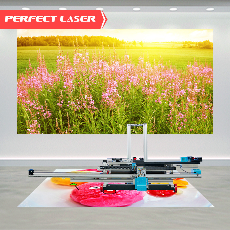 Perfect Laser Vertical UV Ink art digital 3D Glass Wall Printer Painting Printing Machine For Wall Mural paper metal glass wood