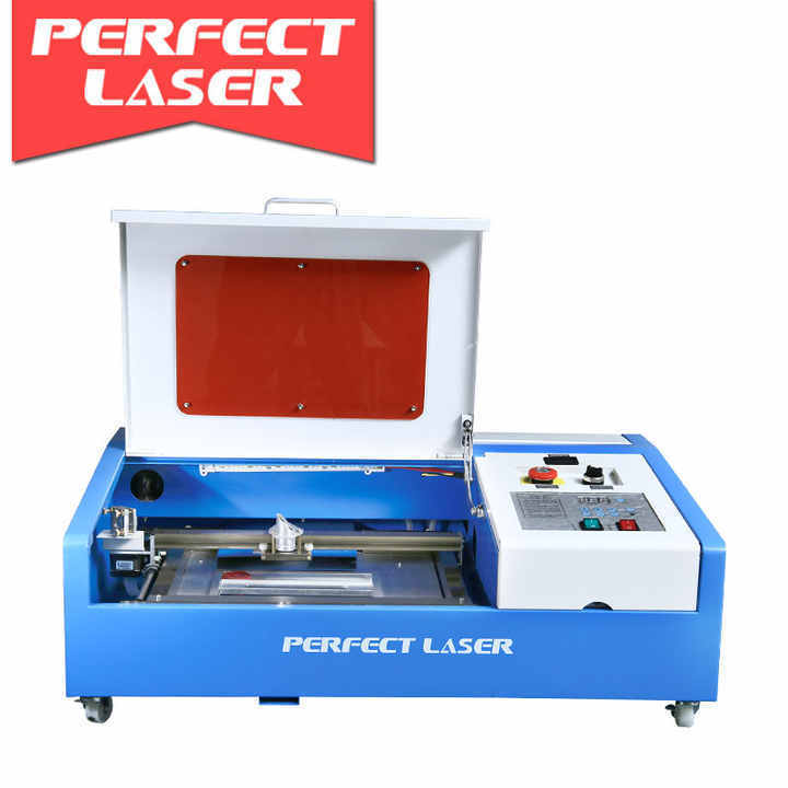 Perfect Laser 2023 Economical small 40W rubber stamp CO2 laser making engraving machine for home business