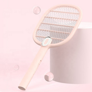 Home USB Rechargeable Fly Killer Electric Mosquito Swatter with Light