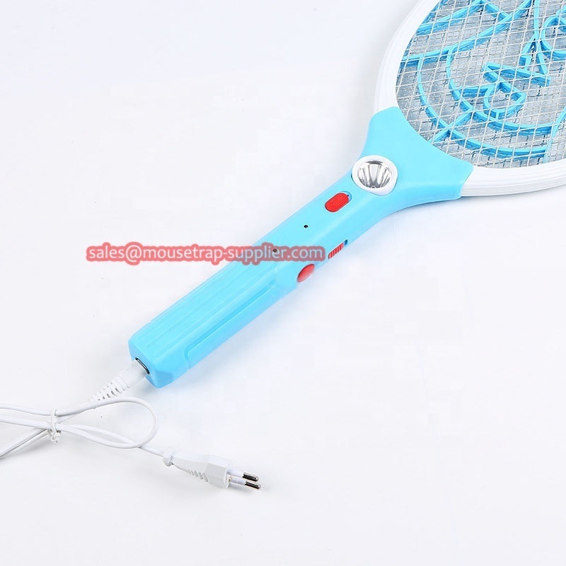 Indoor Plastic Rechargeable Electronic Fly Swatter Racket Bug Killer Electric Mosquito Swatter