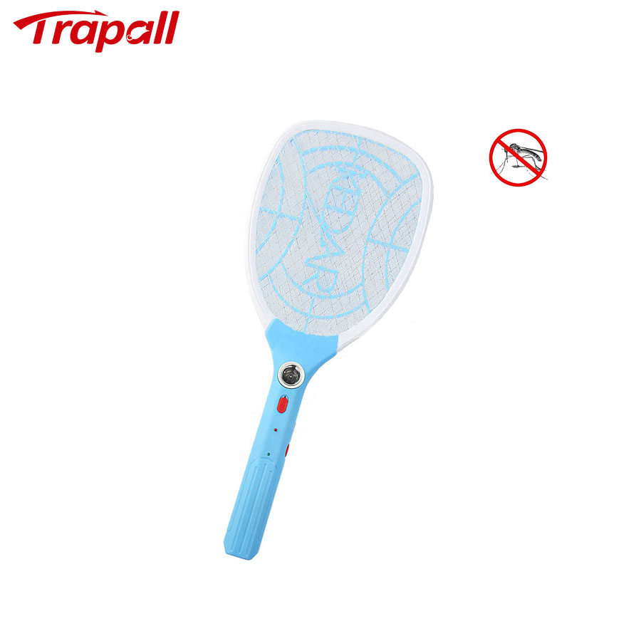 Indoor Plastic Rechargeable Electronic Fly Swatter Racket Bug Killer Electric Mosquito Swatter