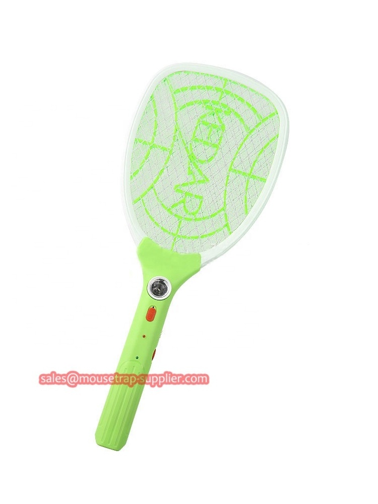 Indoor Plastic Rechargeable Electronic Fly Swatter Racket Bug Killer Electric Mosquito Swatter