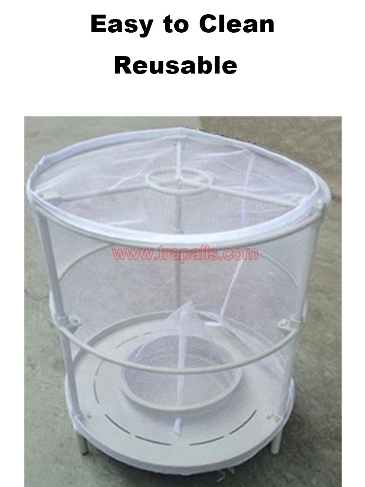 Outdoor Large Farm Pasture Hang Mosquito Capture Insects Mesh Net Catching Fly Trap Cage