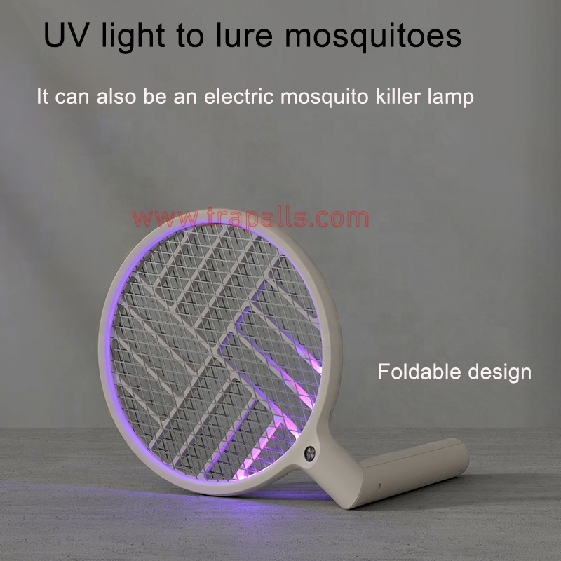 Portable UV Lure Insect Control Bug Zapper Electric Fly Killing Racket Electric Mosquito Swatter