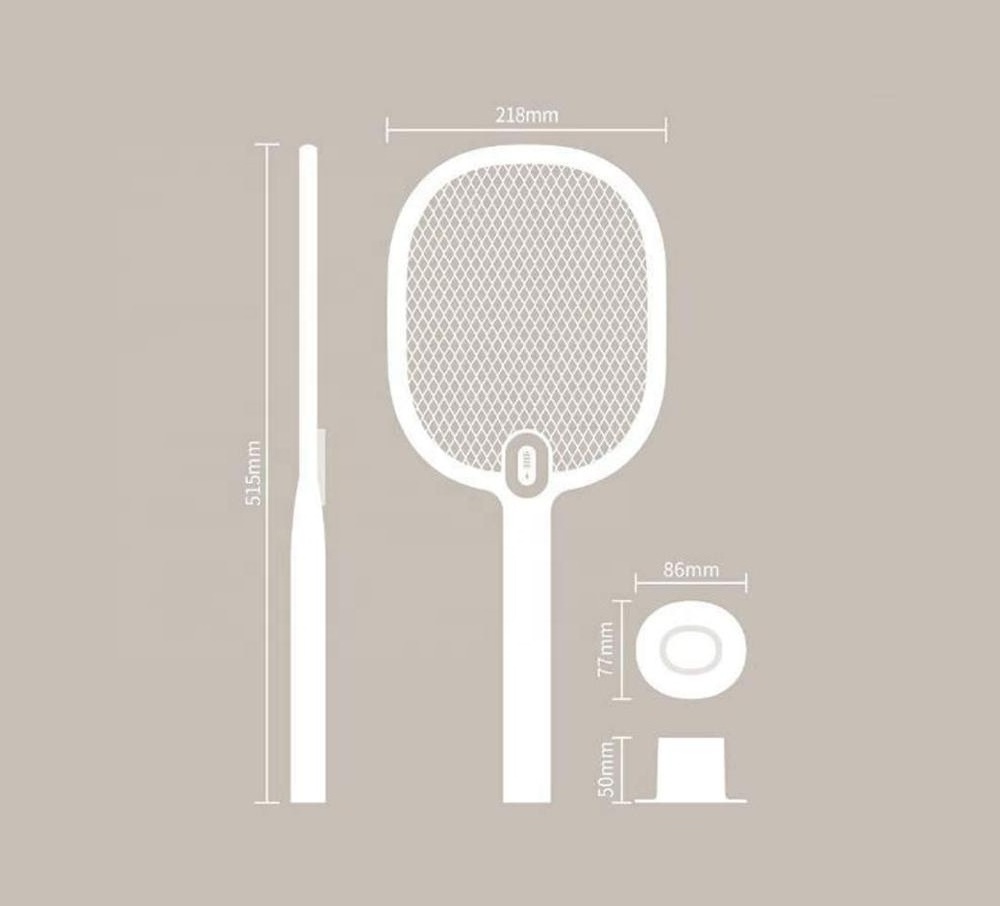 Rechargeable Safe USB Electric Mosquito Fly Killer Swatter with LED Light