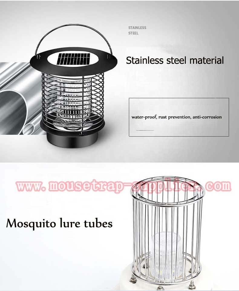 Indoor & Outdoor Rechargeable Solar UV LED Electric Insect Mosquito Killer Lamp