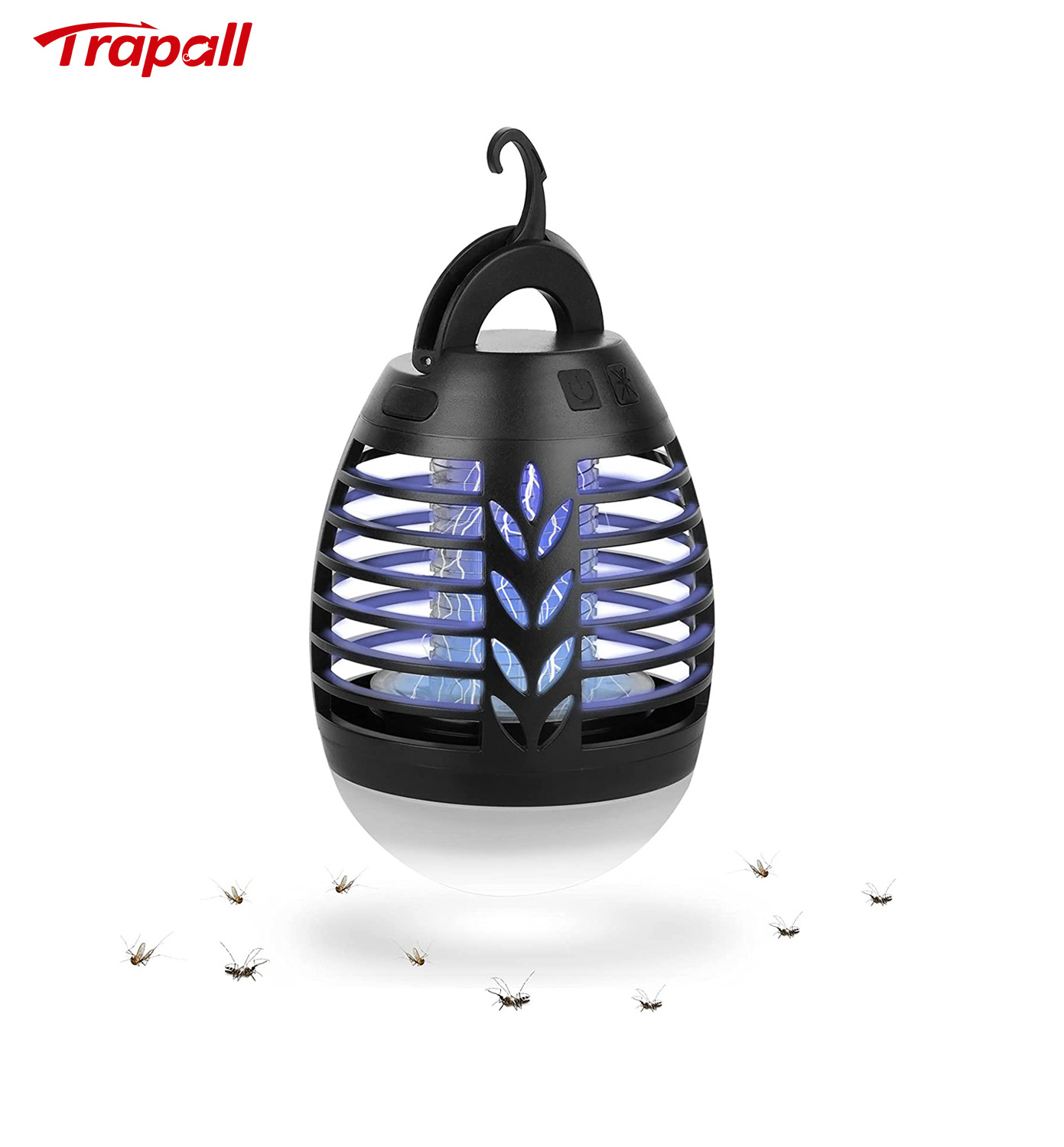 Outdoor Waterproof Multifunction Rechargeable UV Lure Hanging Electric Mosquito Killer Lamp Bug Zapper