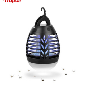 Outdoor Waterproof Multifunction Rechargeable UV Lure Hanging Electric Mosquito Killer Lamp Bug Zapper