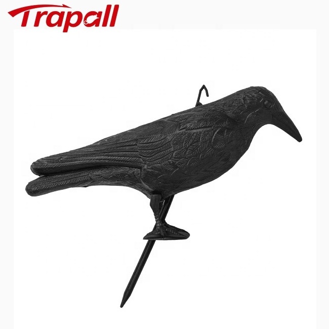 Outdoor Garden Plastic Crow Raven Pigeon Scarecrow Bird Repellent Deterrent