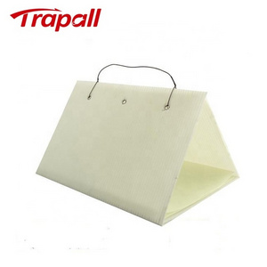 Outdoor Calcium Plastic Delta Hanging Fly Insects Trap Moth Control Glue Traps