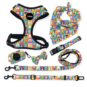 Multifunctional carry built-in retractable leash anertuo dog harness with high quality