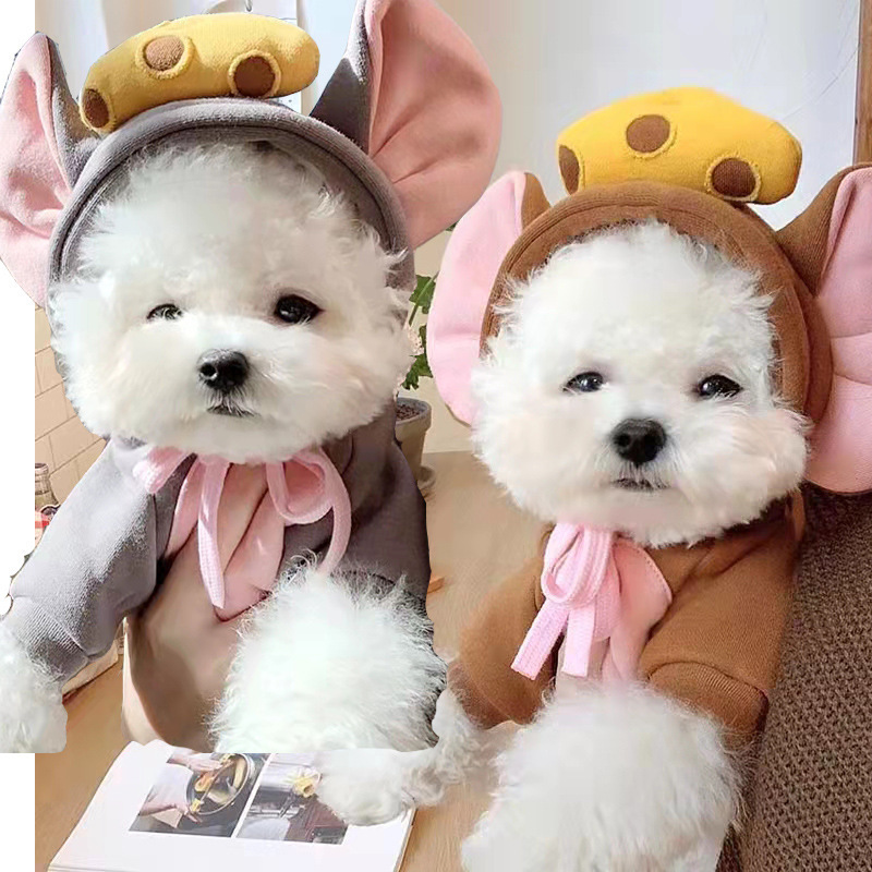 Manufacturer Wholesale Cute Fruit Dog Clothes Small Dog Hoodie Warm Fleece Pet Clothes