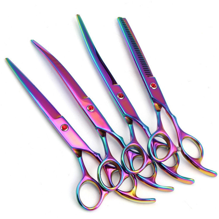 Hot Selling 5pcs Stainless Steel Pet Dog Scissors Set Professional Dog Grooming Scissors set