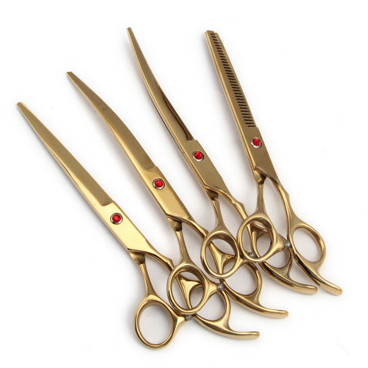 Hot Selling 5pcs Stainless Steel Pet Dog Scissors Set Professional Dog Grooming Scissors set