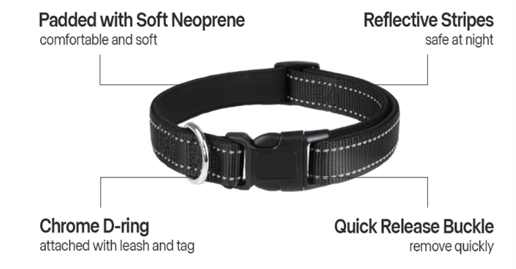 Durable Biothane Collars With Metal Buckle Nameplate Reflective Plastic Collar Dog Accessories Manufacturers