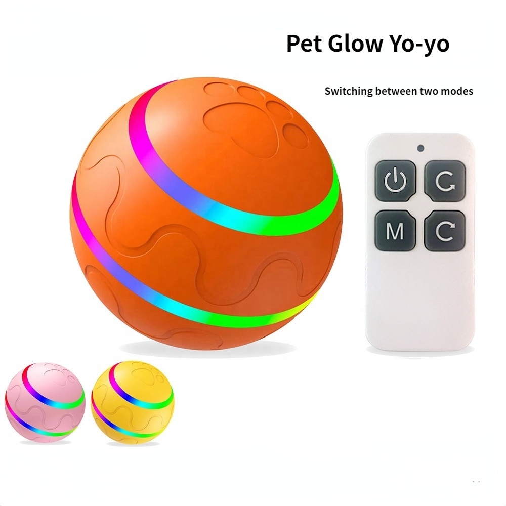 New arrivals USB charging fun sports spin jump ball intelligent interactive pet toys dog and cat accessories