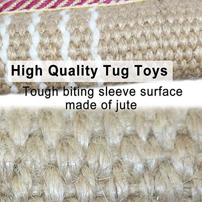 Dropshipping Dog Pet Training Supplies Dog Bite Tug Stick Jute Pet Bite Tug Pillow Interactive Toys Suitable for Large Dog