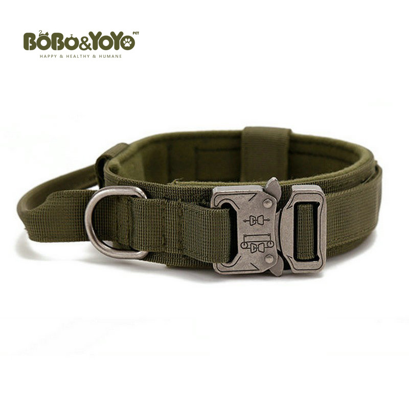 2024 Heavy Weight Large Big Durable Basic Plain Accessories Tracking Running Training Nylon Pet Dog Collars