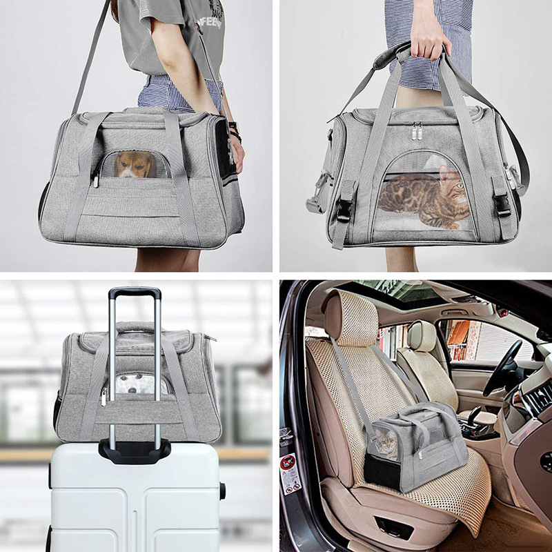 Wholesale IN Stock Airline Approved Portable Outdoor New Design Foldable Backpack Cat Pet Carriers Dog Carry Bags