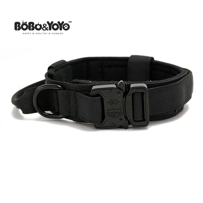 2024 Heavy Weight Large Big Durable Basic Plain Accessories Tracking Running Training Nylon Pet Dog Collars