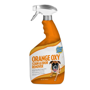 Oxidizing Cleaning Dog Cat Odor Eliminator Pet Urine Stain Remover Odor Deodoring Spray With Citrus