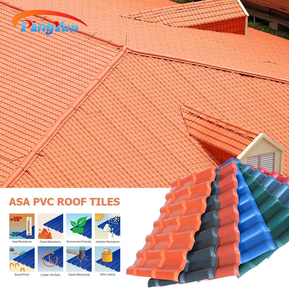 Tiles asphalt shingles  Pvc Roof Corrugated  plastiteja roofing lamina  Asa Roof Sheet Panel