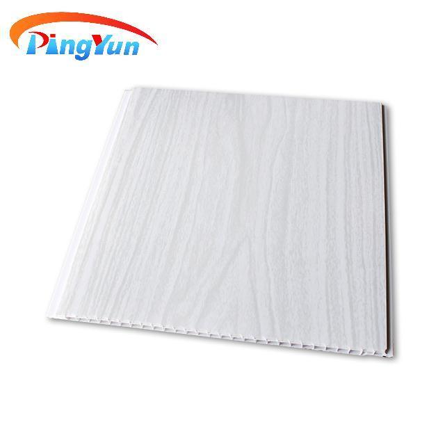 Decorative 3D Gypsum Wooden Paneling PVC Ceiling Design Factory Ceiling Tiles