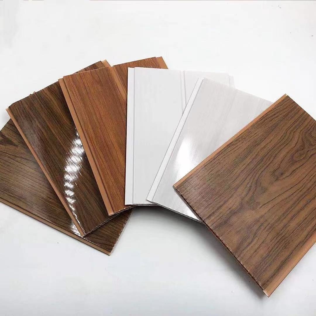 Decorative 3D Gypsum Wooden Paneling PVC Ceiling Design Factory Ceiling Tiles