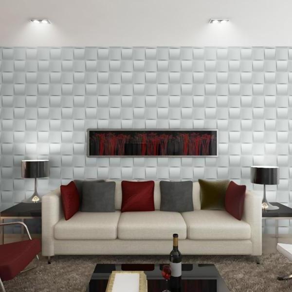 Waterproof Wallpaper Grey Wall Panel Modern Waterproof Bathroom Wall Covering Panels Pvc Cheap for Night Club 2 Years