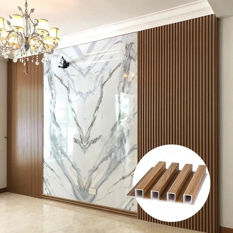 Weather resistant WPC Wall Panel for  Decoration Modern Wall Sheet China Waterproof 3d Wallpaper