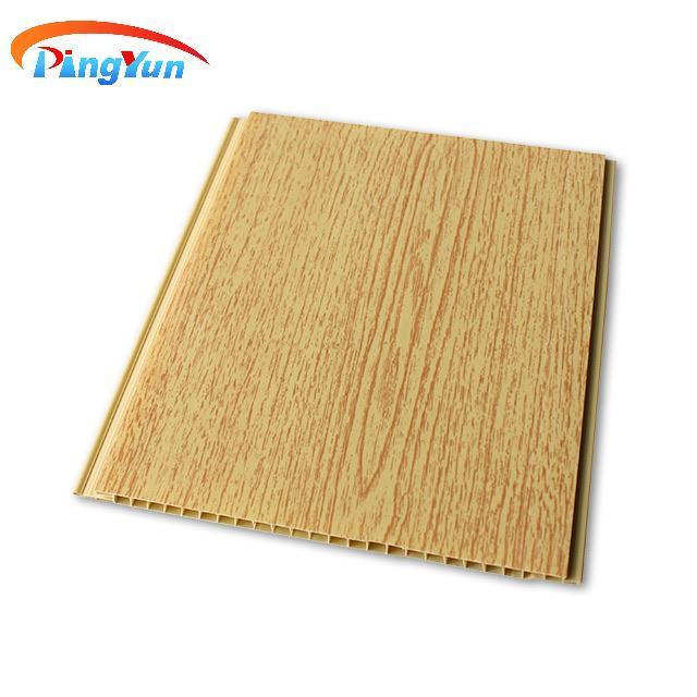 Durable laminated pvc ceiling panel waterproof wpc wall panel pvc film wood plastic ceiling for interior decoration