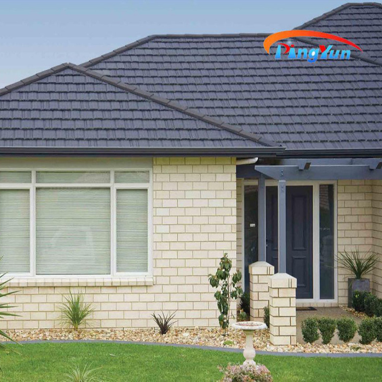 High Quality Roof Tiles Manufacturers Zinc Aluminum Color sand Stone Coated Metal Roofing Sheet