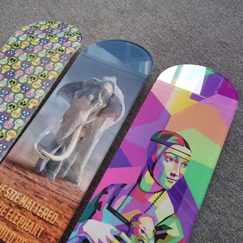 Custom Clear Transparent Acrylic Perspex Skateboard