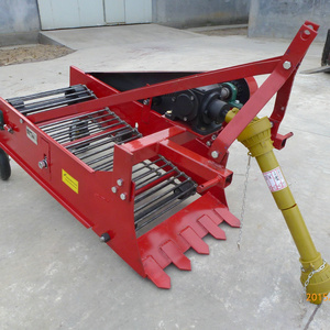 One row potato harvester for power tiller