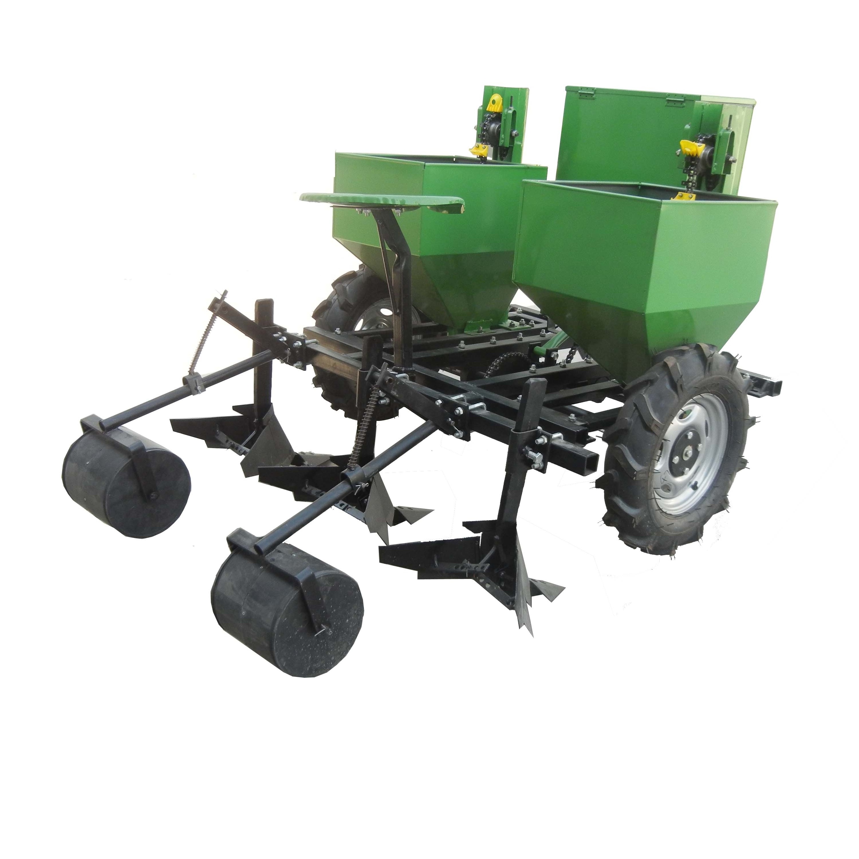 Tractor mounted one row potato planter