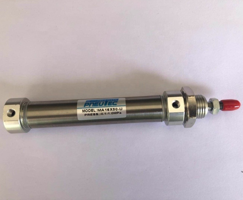 AIRTAC Standard Stainless Steel Flat rear back cover MA-U double action Mini Through hole Air Spring Pneumatic Cylinder