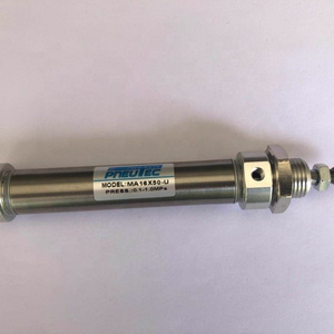 AIRTAC Standard Stainless Steel Flat rear back cover MA-U double action Mini Through hole Air Spring Pneumatic Cylinder